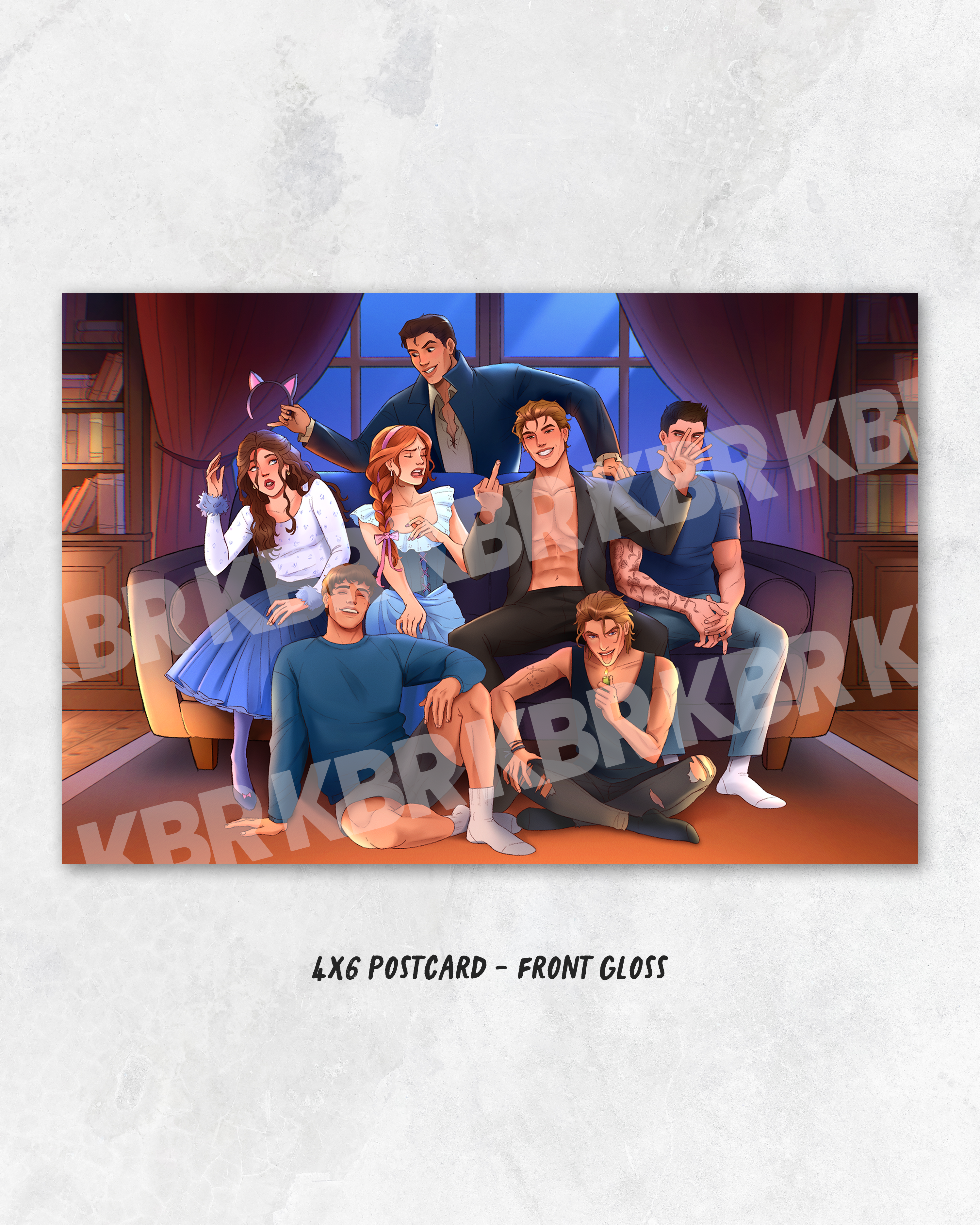 Cobalt Empire Siblings - Art Print 4x6